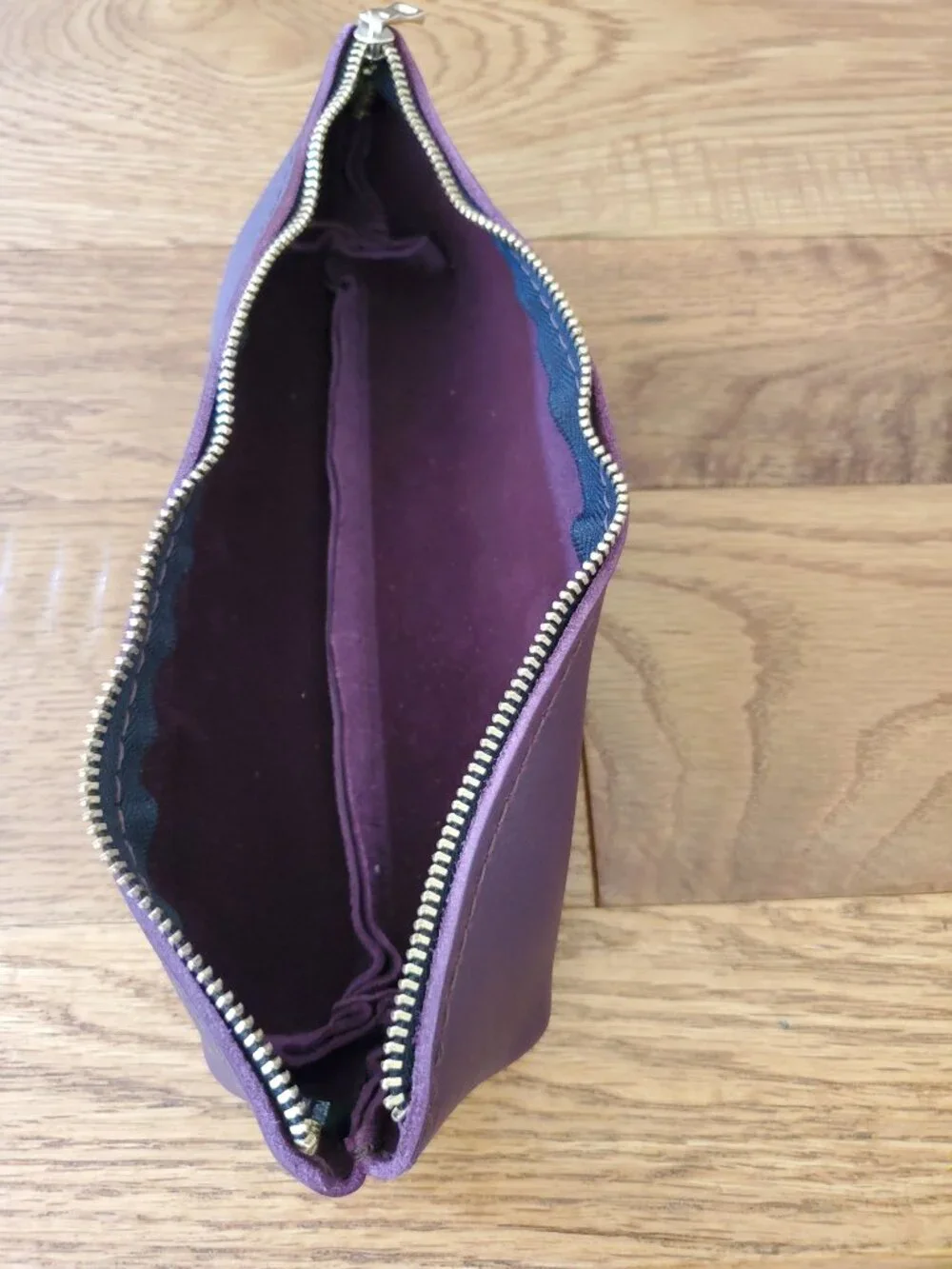 Portland Leather PURPLE family OG Canoe Pouch/ Pencil Case